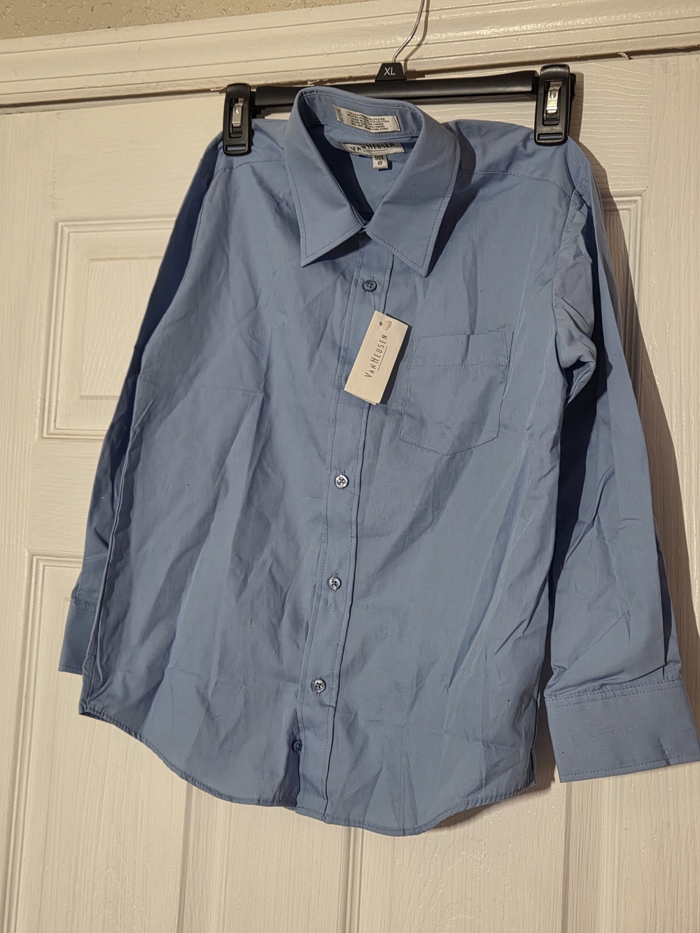 Van Heusen Young Boys Light Blue Dress Shirt - Classic Fit